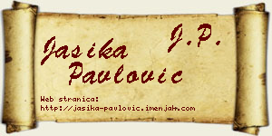 Jasika Pavlović vizit kartica